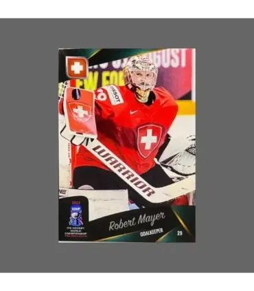 2023 AMPIR IIHF World Championship #SUI02 Robert Mayer (Team Switzerland) GK | AMPIR Trading Cards