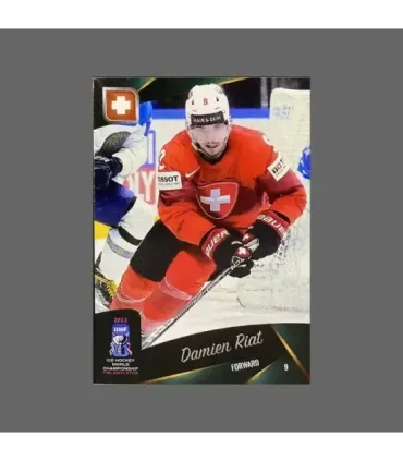 2023 AMPIR IIHF World Championship #SUI09 Damien Riat (Team Switzerland)  | AMPIR Trading Cards