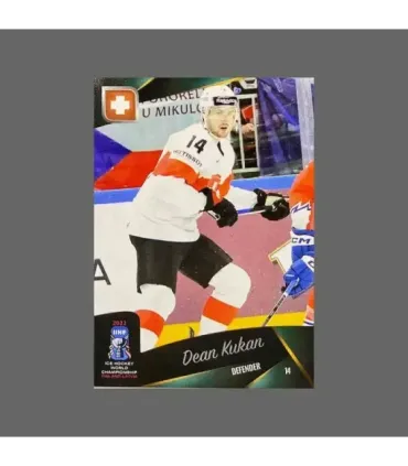 2023 AMPIR IIHF World Championship #SUI14 Dean Kukan (Team Switzerland)  | AMPIR Trading Cards