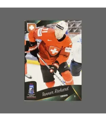 2023 AMPIR IIHF World Championship #SUI17 Tanner Richard (Team Switzerland)  | AMPIR Trading Cards