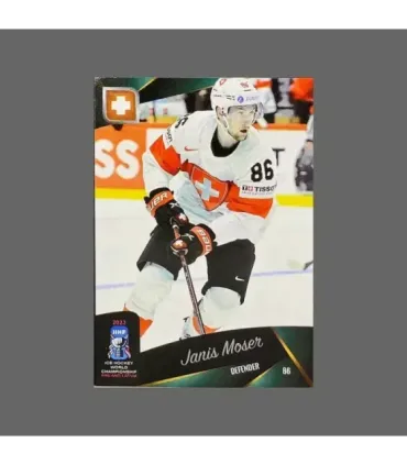 2023 AMPIR IIHF World Championship #SUI18 Janis Moser (Team Switzerland)  | AMPIR Trading Cards