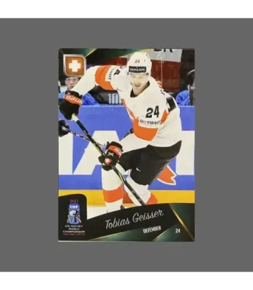 2023 AMPIR IIHF World Championship #SUI24 Tobias Geisser (Team Switzerland)  | AMPIR Trading Cards