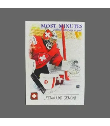 2023 AMPIR IIHF World Championship #SUIP03 Leonardo Genoni (Team Switzerland) GK | AMPIR Trading Cards