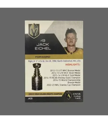 2023 Vegas Golden Knights Champions #VEG09 Jack Eichel   | AMPIR Trading Cards