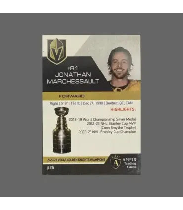 2023 Vegas Golden Knights Champions #VEG25 Jonathan Marchessault   | AMPIR Trading Cards