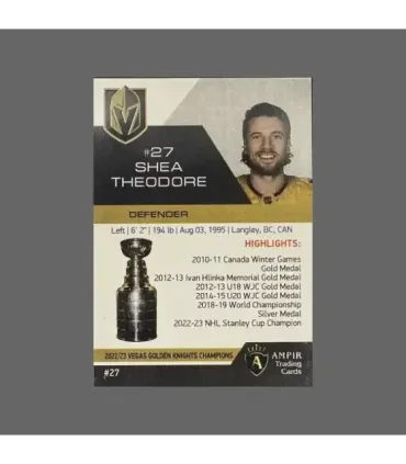 2023 Vegas Golden Knights Champions #VEG27 Shea Theodore   | AMPIR Trading Cards