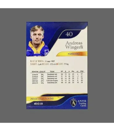 2023/24 AMPIR EVZ #EVZ-09 Andreas Wingerli   | AMPIR Trading Cards