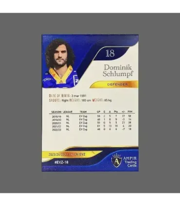 2023/24 AMPIR EVZ #EVZ-18 Dominik Schlumpf   | AMPIR Trading Cards