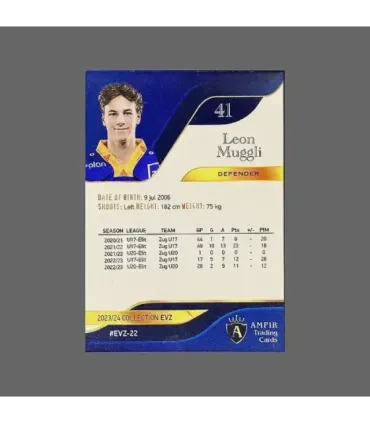 2023/24 AMPIR EVZ #EVZ-22 Leon Muggli   | AMPIR Trading Cards