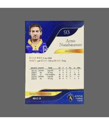 2023/24 AMPIR EVZ #EVZ-26 Arno Nussbaumer   | AMPIR Trading Cards