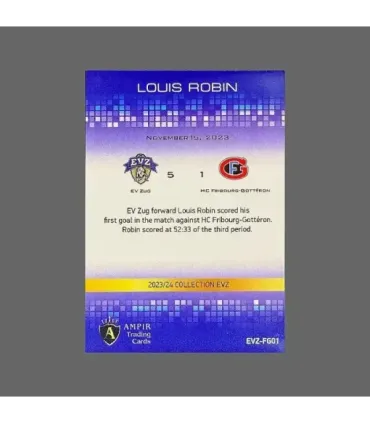 2023/24 AMPIR EVZ #EVZ-FG01 Louis Robin   | AMPIR Trading Cards