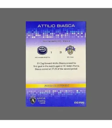 2023/24 AMPIR EVZ #EVZ-FG02 Attilio Biasca   | AMPIR Trading Cards