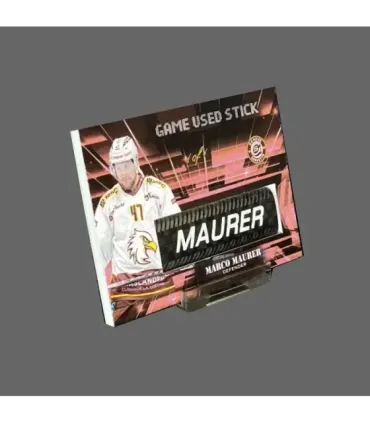 2024/25 AMPIR Game Used Stick #NLS44-3 Marco Maurer (Geneve-Servette) 1 of 1 | AMPIR Trading Cards