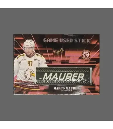 2024/25 AMPIR Game Used Stick #NLS44-3 Marco Maurer (Geneve-Servette) 1 of 1 | AMPIR Trading Cards