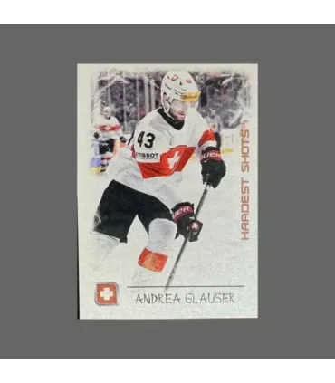 2024 IIHF World Championship #SUIP09 Andrea Glauser (Team Switzerland) Hardest Shots | AMPIR Trading Cards