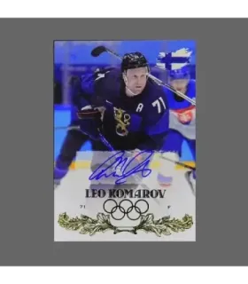 2022 AMPIR Olympic Games Hockey #FIN19 Leo Komarov (Team Finland) autograph 3/13 | AMPIR Trading Cards