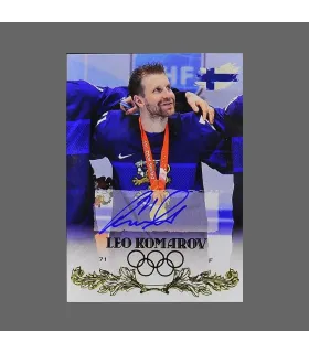 2022 AMPIR Olympic Games Hockey #FIN19-1 Leo Komarov (Team Finland) autograph 3/15 | AMPIR Trading Cards