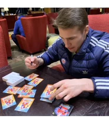 2025 AMPIR Team Russia Hockey #RUS16 Ivan Demidov  autograph 2/15 | AMPIR Trading Cards