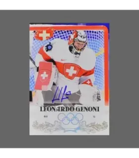2022 AMPIR Olympic Games Hockey #SUI03 Leonardo Genoni (Team Switzerland) GK autograph 3/10 | AMPIR Trading Cards