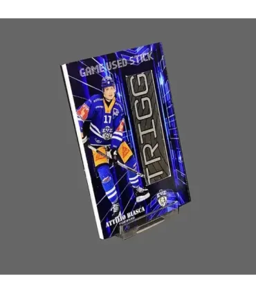 2023/24 AMPIR Game Used Stick #NLS29-1 Attilio Biasca (EV Zug)  | AMPIR Trading Cards