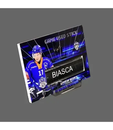 2023/24 AMPIR Game Used Stick #NLS29-3 Attilio Biasca (EV Zug) 1 of 1 | AMPIR Trading Cards