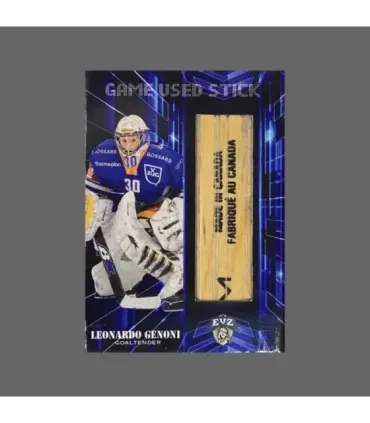 2023/24 AMPIR Game Used Stick #NLS30-1 Leonardo Genoni (EV Zug)  | AMPIR Trading Cards