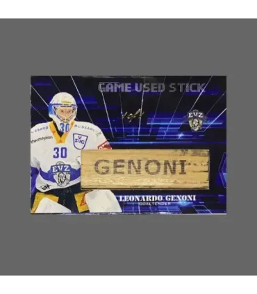 2023/24 AMPIR Game Used Stick #NLS30-2 Leonardo Genoni (EV Zug) 1 of 1 | AMPIR Trading Cards