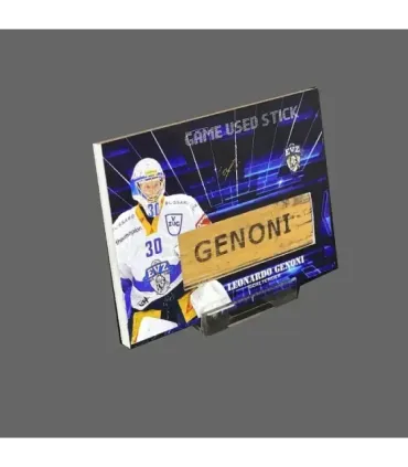 2023/24 AMPIR Game Used Stick #NLS30-2 Leonardo Genoni (EV Zug) 1 of 1 | AMPIR Trading Cards