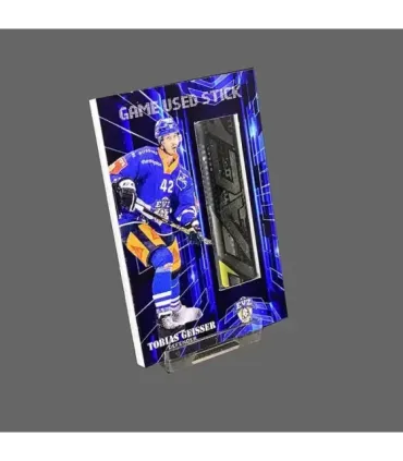 2023/24 AMPIR Game Used Stick #NLS31-2 Tobias Geisser (EV Zug)  | AMPIR Trading Cards