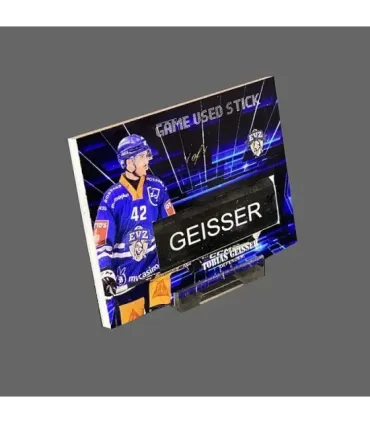 2023/24 AMPIR Game Used Stick #NLS31-3 Tobias Geisser (EV Zug) 1 of 1 | AMPIR Trading Cards