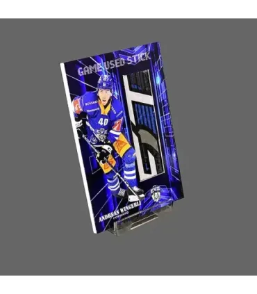 2023/24 AMPIR Game Used Stick #NLS33-1 Andreas Wingerli (EV Zug)  | AMPIR Trading Cards