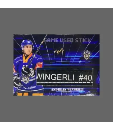 2023/24 AMPIR Game Used Stick #NLS33-3 Andreas Wingerli (EV Zug) 1 of 1 | AMPIR Trading Cards