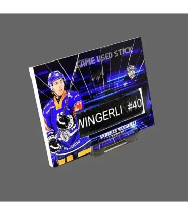 2023/24 AMPIR Game Used Stick #NLS33-3 Andreas Wingerli (EV Zug) 1 of 1 | AMPIR Trading Cards