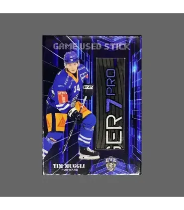 2023/24 AMPIR Game Used Stick #NLS34-1 Tim Muggli (EV Zug)  | AMPIR Trading Cards