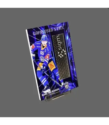 2023/24 AMPIR Game Used Stick #NLS35-1 Marc Michaelis (EV Zug)  | AMPIR Trading Cards