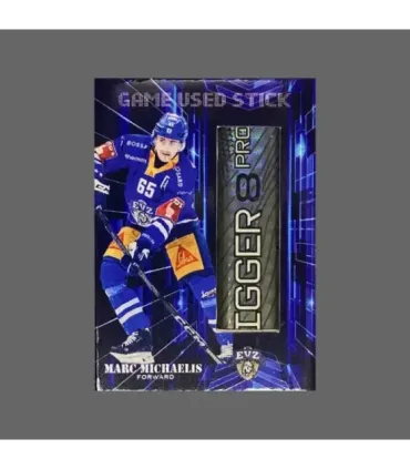 2023/24 AMPIR Game Used Stick #NLS35-2 Marc Michaelis (EV Zug)  | AMPIR Trading Cards