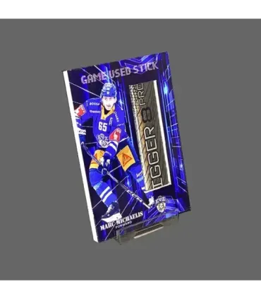 2023/24 AMPIR Game Used Stick #NLS35-2 Marc Michaelis (EV Zug)  | AMPIR Trading Cards