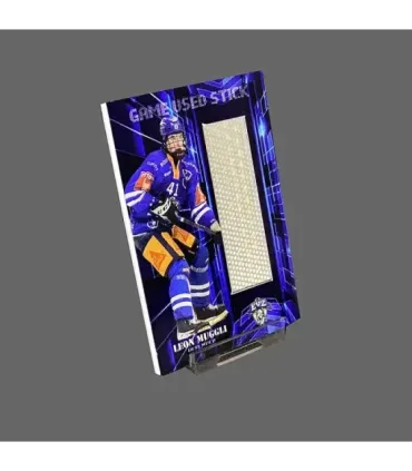 2023/24 AMPIR Game Used Stick #NLS36-1 Leon Muggli (EV Zug)  | AMPIR Trading Cards
