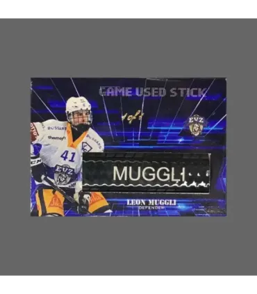 2023/24 AMPIR Game Used Stick #NLS36-3 Leon Muggli (EV Zug) 1 of 1 | AMPIR Trading Cards