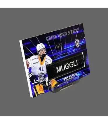 2023/24 AMPIR Game Used Stick #NLS36-3 Leon Muggli (EV Zug) 1 of 1 | AMPIR Trading Cards
