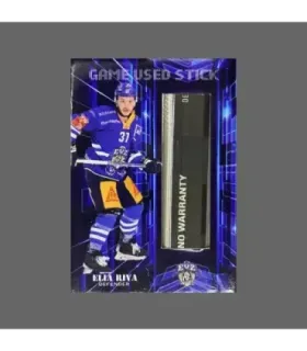 2023/24 AMPIR Game Used Stick #NLS37-2 Elia Riva (EV Zug)  | AMPIR Trading Cards