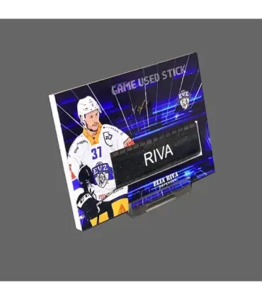 2023/24 AMPIR Game Used Stick #NLS37-3 Elia Riva (EV Zug) 1 of 1 | AMPIR Trading Cards