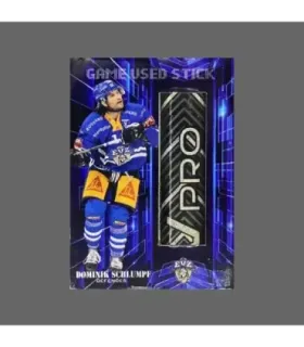2023/24 AMPIR Game Used Stick #NLS38-2 Dominik Schlumpf (EV Zug)  | AMPIR Trading Cards