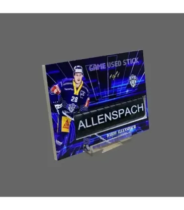 2022/23 AMPIR Game Used Stick #NLS02-3 Dario Allenspach (EV Zug) 1 of 1 | AMPIR Trading Cards