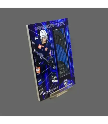2022/23 AMPIR Game Used Stick #NLS03-1 Luca de Nisco (EV Zug)  | AMPIR Trading Cards