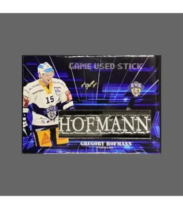 2022/23 AMPIR Game Used Stick #NLS06-3 Gregory Hofmann (EV Zug) 1 of 1 | AMPIR Trading Cards