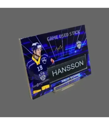 2022/23 AMPIR Game Used Stick #NLS07-3 Niklas Hansson (EV Zug) 1 of 1 | AMPIR Trading Cards