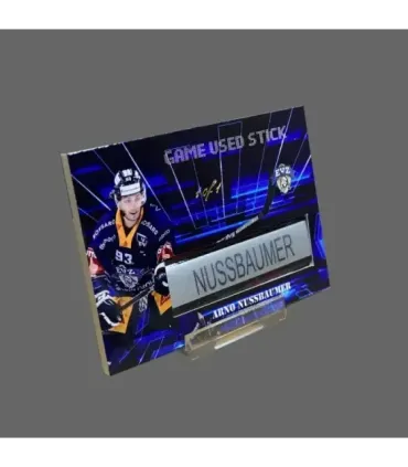 2022/23 AMPIR Game Used Stick #NLS08-3 Arno Nussbaumer (EV Zug) 1 of 1 | AMPIR Trading Cards