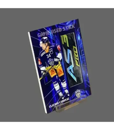 2022/23 AMPIR Game Used Stick #NLS10-1 Claudio Cadonau  (EV Zug)  | AMPIR Trading Cards