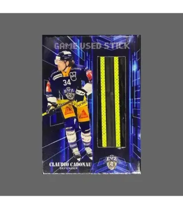 2022/23 AMPIR Game Used Stick #NLS10-2 Claudio Cadonau  (EV Zug)  | AMPIR Trading Cards